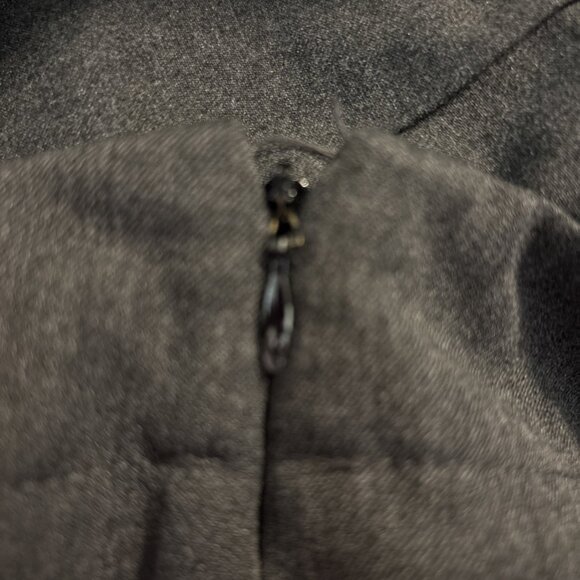 Talbots Womens Classic Side Zip Dress Pant Gray Stretch Knit Flat Front Size 16 - Picture 10 of 12